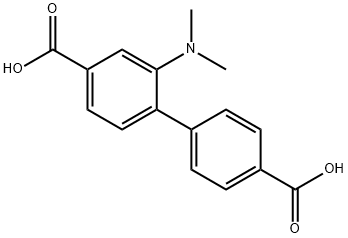 [1,1'-Biphenyl]-4,4'-dicarboxylic acid, 2-(dimethylamino)- 구조식 이미지