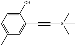 Phenol, 4-methyl-2-[2-(trimethylsilyl)ethynyl]- 구조식 이미지