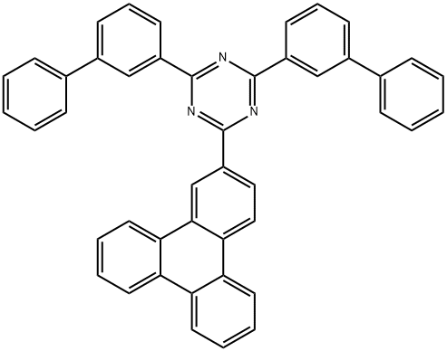 1,3,5-Triazine, 2,4-bis([1,1'-biphenyl]-3-yl)-6-(2-triphenylenyl)- Structure