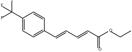 2,4-Pentadienoic acid, 5-[4-(trifluoromethyl)phenyl]-, ethyl ester, (2E,4E)- 구조식 이미지
