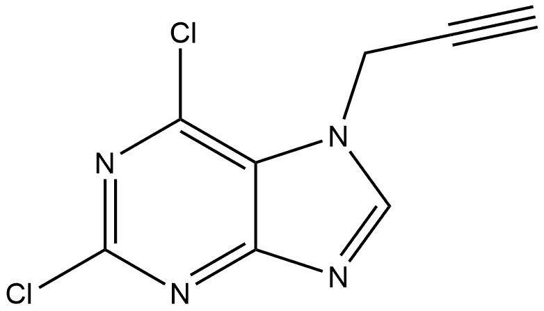 2,6-Dichloro-7-(2-propyn-1-yl)-7H-purine Structure