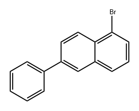 Naphthalene, 1-bromo-6-phenyl- 구조식 이미지