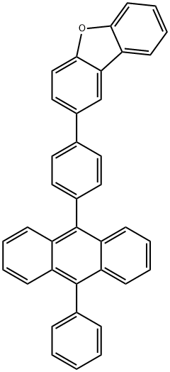 2-[4-(10-Phenyl-9-anthracenyl)phenyl]dibenzofuran Structure