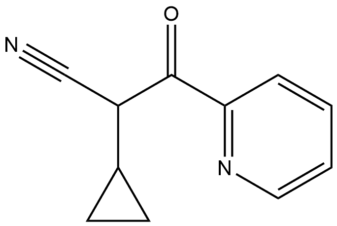 2-cyclopropyl-3-oxo-3-(pyridin-2-yl)propanenitrile Structure