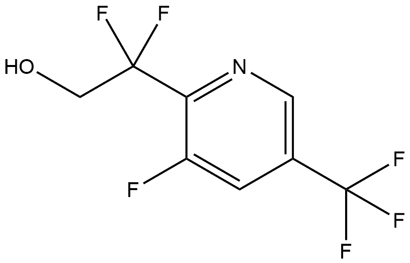 2,2-Difluoro-2-(3-fluoro-5-(trifluoromethyl)pyridin-2-yl)ethanol Structure