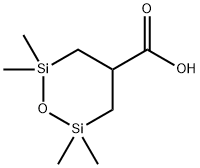 2,2,6,6-tetramethyl-1,2,6-oxadisilinane-4-carboxyli c acid Structure