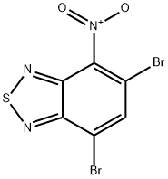 2,1,3-Benzothiadiazole, 5,7-dibromo-4-nitro- Structure