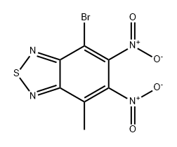 2,1,3-Benzothiadiazole, 4-bromo-7-methyl-5,6-dinitro- Structure