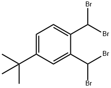 Benzene, 1,2-bis(dibromomethyl)-4-(1,1-dimethylethyl)- Structure