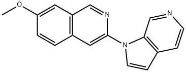 7-Methoxy-3-(1H-pyrrolo[2,3-C]pyridin-1-YL)isoquinoline Structure