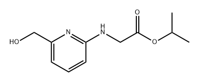 Glycine, N-[6-(hydroxymethyl)-2-pyridinyl]-, 1-methylethyl ester Structure