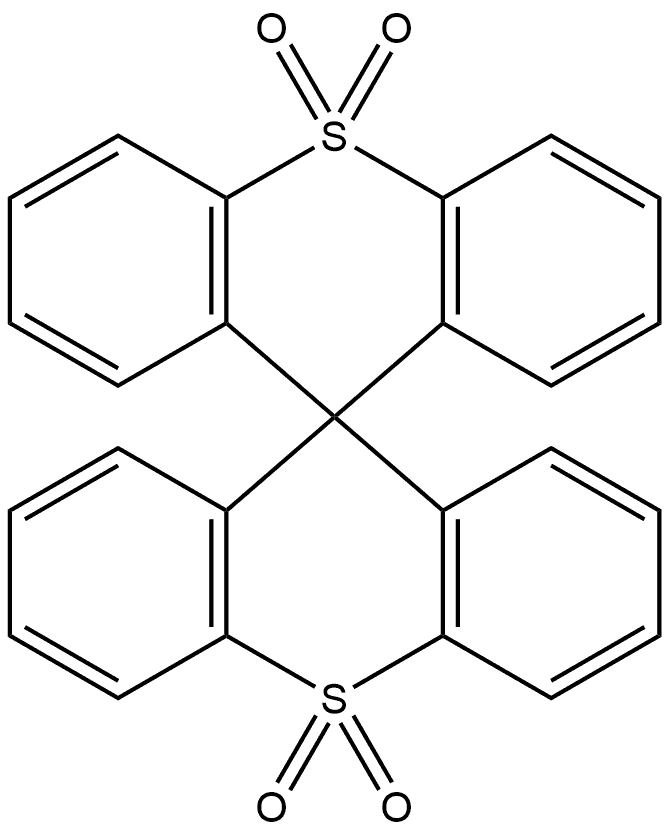 9,9'-spirobi[thioxanthene]-10,10,10',10'-tetraoxide 구조식 이미지