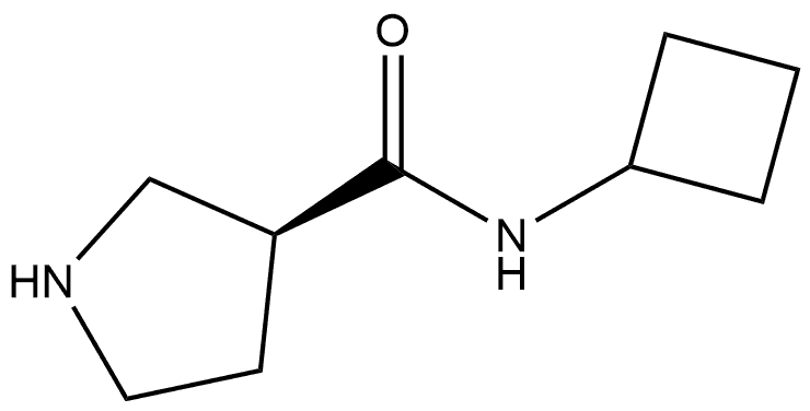 S-N-cyclobutylpyrrolidine-3-carboxamide Structure