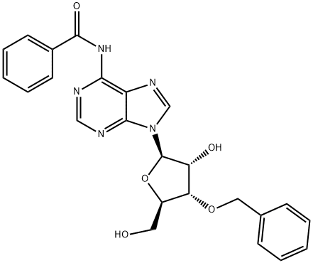 Adenosine, N-benzoyl-3'-O-(phenylmethyl)- (9CI) Structure