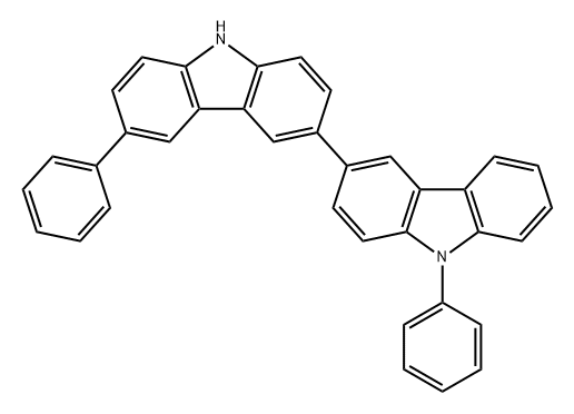 3,3'-Bi-9H-carbazole, 6,9'-diphenyl- Structure