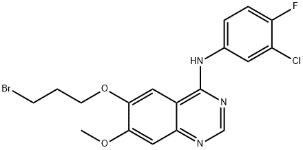 4-Quinazolinamine, 6-(3-bromopropoxy)-N-(3-chloro-4-fluorophenyl)-7-methoxy- Structure