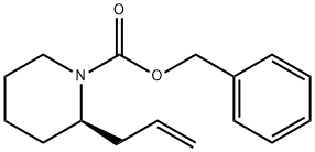 1-Piperidinecarboxylic acid, 2-(2-propen-1-yl)-, phenylmethyl ester, (2R)- Structure