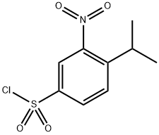 4-(1-Methylethyl)-3-nitro-benzenesulfonyl chloride Structure