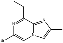 6-Bromo-8-ethyl-2-methylimidazo[1,2-A]pyrazine Structure