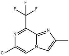 Imidazo[1,2-a]pyrazine, 6-chloro-2-methyl-8-(trifluoromethyl)- Structure