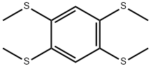 Benzene, 1,2,4,5-tetrakis(methylthio)- Structure