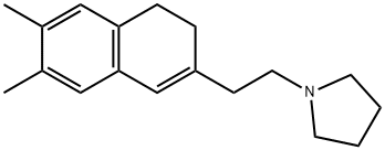 Pyrrolidine, 1-[2-(3,4-dihydro-6,7-dimethyl-2-naphthalenyl)ethyl]- 구조식 이미지