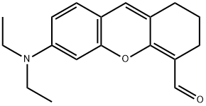 6-(diethylamino)-2,3-dihydro-1H-xanthene-4-carbaldehyde Structure