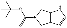 Pyrrolo[3,4-d]imidazole-5(1H)-carboxylic acid, 3a,4,6,6a-tetrahydro-, 1,1-dimethylethyl ester Structure