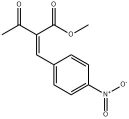 Butanoic acid, 2-[(4-nitrophenyl)methylene]-3-oxo-, methyl ester, (2Z)- Structure