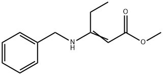 2-Pentenoic acid, 3-[(phenylmethyl)amino]-, methyl ester Structure