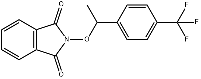 1H-Isoindole-1,3(2H)-dione, 2-[1-[4-(trifluoromethyl)phenyl]ethoxy]- Structure