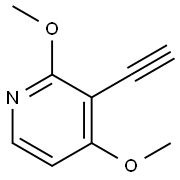 Pyridine, 3-ethynyl-2,4-dimethoxy- 구조식 이미지