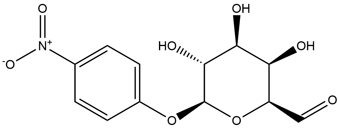 4-Nitrophenyl β-D-galacto-hexodialdo-1,5-pyranoside Structure