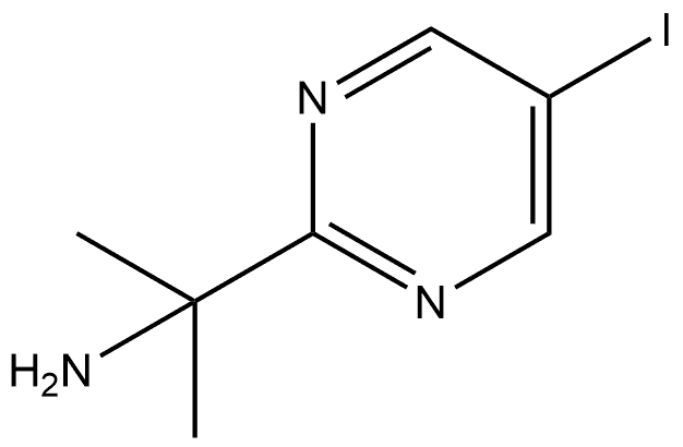 2-(5-iodopyrimidin-2-yl)propan-2-amine hydrochloride Structure