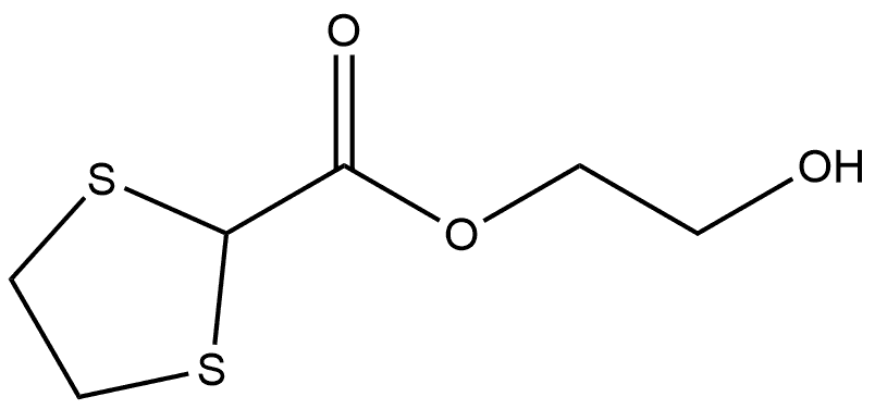 2-Hydroxyethyl 1,3-dithiolane-2-carboxylate Structure