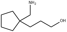 3-[1-(aminomethyl)cyclopentyl]propan-1-ol Structure