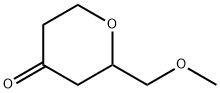 4H-Pyran-4-one, tetrahydro-2-(methoxymethyl)- Structure