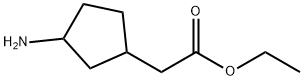 Cyclopentaneacetic acid, 3-amino-, ethyl ester Structure