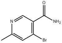 3-Pyridinecarboxamide, 4-bromo-6-methyl- 구조식 이미지