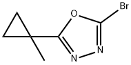 1,3,4-Oxadiazole, 2-bromo-5-(1-methylcyclopropyl)- 구조식 이미지