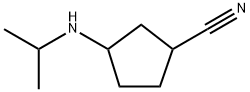 Cyclopentanecarbonitrile, 3-[(1- methylethyl)amino]- Structure