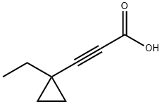 3-(1-ethylcyclopropyl)prop-2-ynoic acid 구조식 이미지