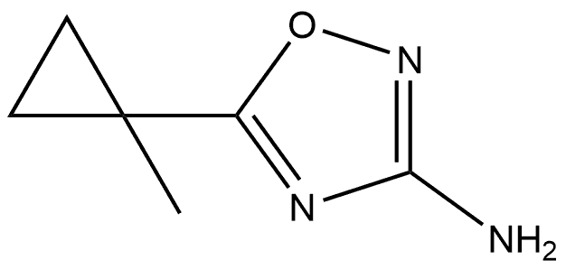 5-(1-Methylcyclopropyl)-1,2,4-oxadiazol-3-amine 구조식 이미지