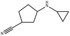 Cyclopentanecarbonitrile, 3-(cyclopropylamino)- Structure