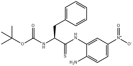 Carbamic acid, [2-[(2-amino-5-nitrophenyl)amino]-1-(phenylmethyl)-2-thioxoethyl]-, 1,1-dimethylethyl ester, (S)- (9CI) Structure