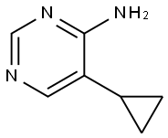 4-Pyrimidinamine, 5-cyclopropyl- Structure