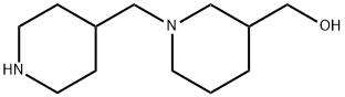 3-Piperidinemethanol, 1-(4-piperidinylmethyl)- Structure