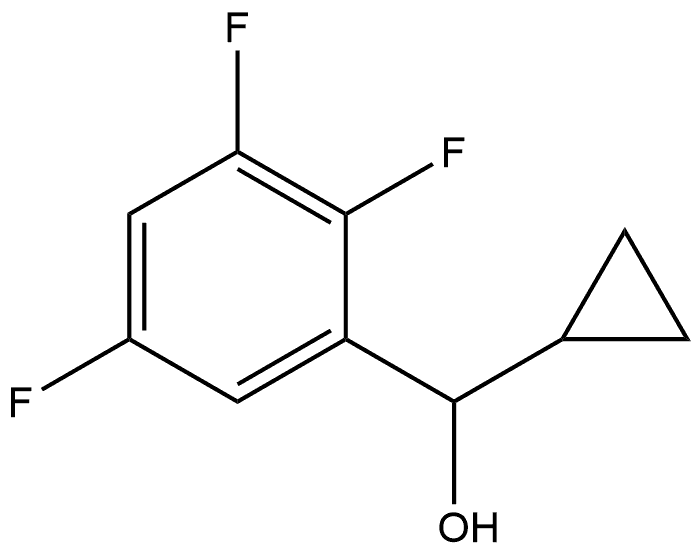 α-Cyclopropyl-2,3,5-trifluorobenzenemethanol Structure