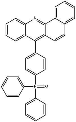 Benz[c]acridine, 7-[4-(diphenylphosphinyl)phenyl]- Structure