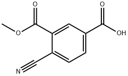 1,3-Benzenedicarboxylic acid, 4-cyano-, 3-methyl ester Structure